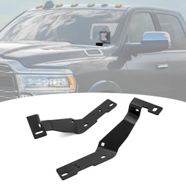 Wsays 2Pcs Hood Hinge LED Light Pod Mount Bracket Compatible with Dodge Ram 2500/3500 2019-2024