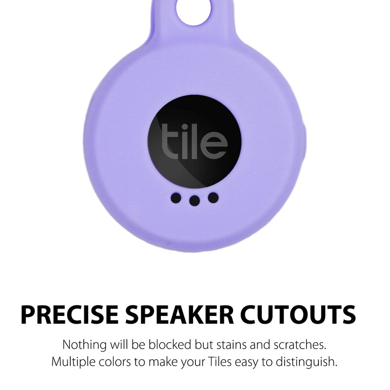 Silicone Case for Tile Sticker 2022 with Keychain, 2 Pack