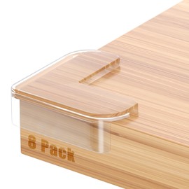 Paquete de 8 protectores de esquina a prueba de bebé, protectores de esquinas y bordes, protectores de esquina de mesa extra grandes transparentes para protectores de seguridad para bebés, fundas para