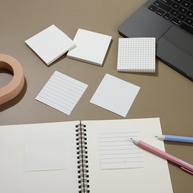 3 Pack Sticky Notes 3 x 3 Inches Aesthetic Sticky