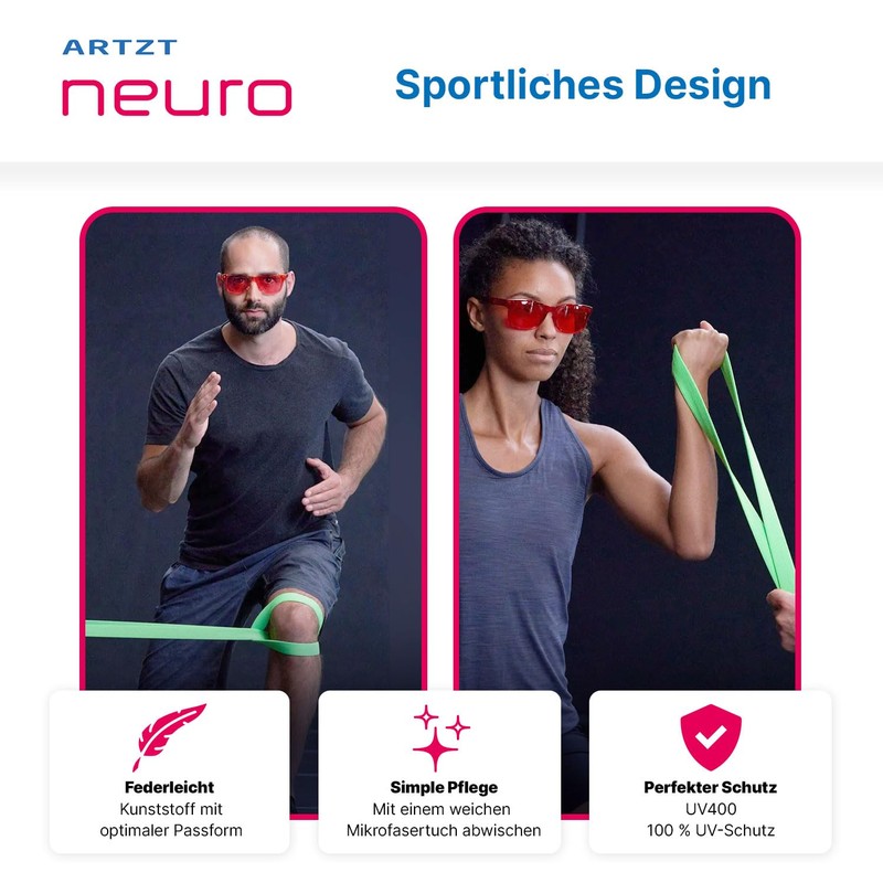 ARTZT Coloured Glasses for Neuroathletics Training Sports Glasses Men and
