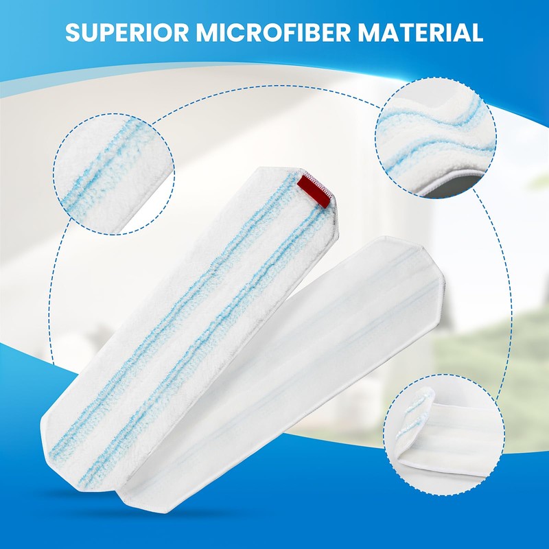 4 Pack Microfiber Mop Pad for O-Cedar H2prO Flat Mop