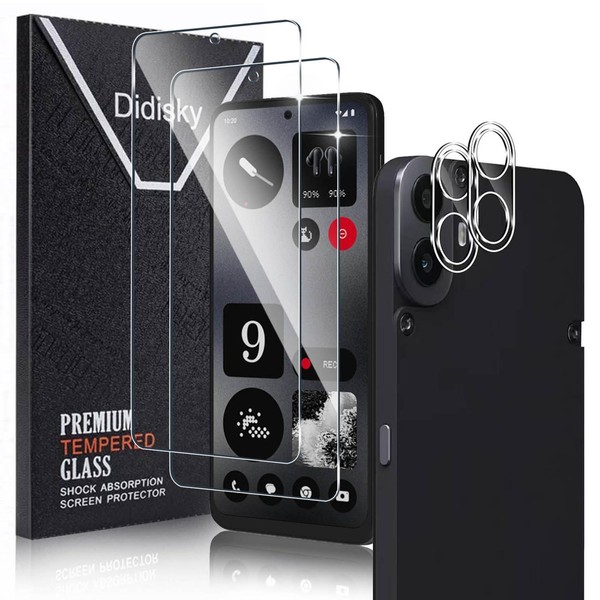 Didisky 2+2 Pack Screen Protector for Nothing CMF Phone 1