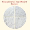 9'' Natural Marble Corner Shower Shelf for Bathroom, Marble Corner