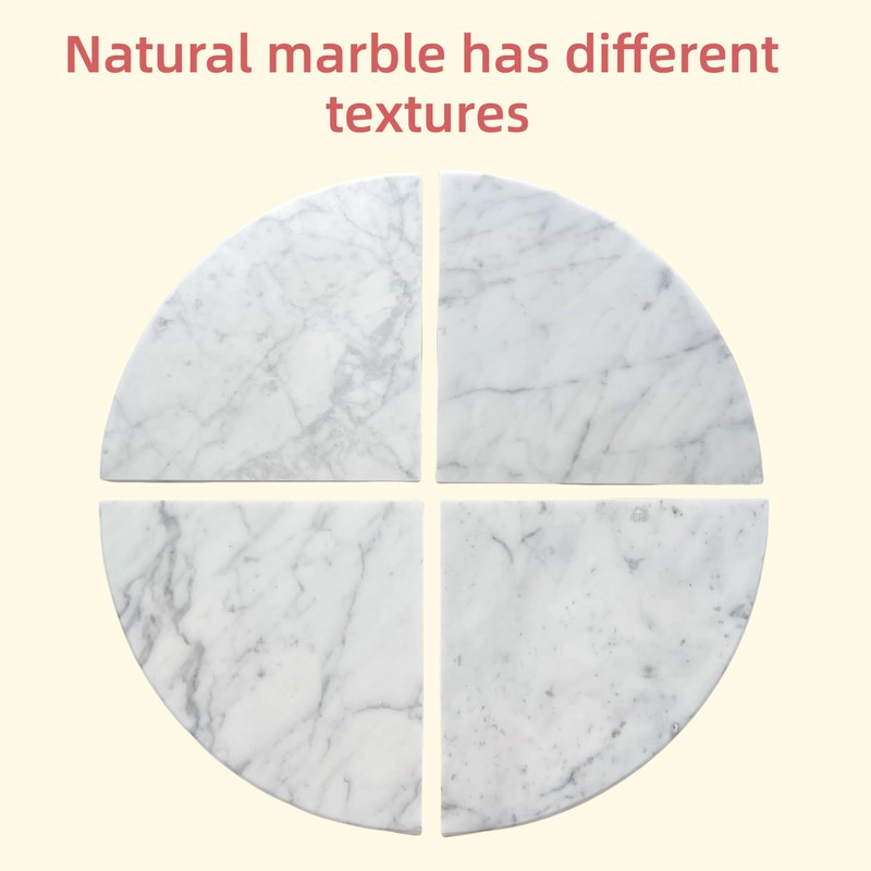 9'' Natural Marble Corner Shower Shelf for Bathroom, Marble Corner