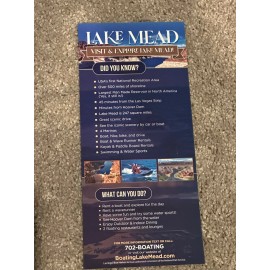 Lake Mead Visit And Explore Boating Pamphlet Brochure Nevada Flyer