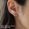 TINGN Earrings Silver 925 Women Girls Medical Stud Earrings Gold