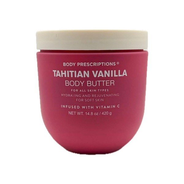 Tahitian Vanilla Body Butter, Hydrating and Rejuvenating for Soft Skin,