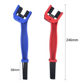 TOVOT 2PCS Motorcycle Chain Brush Bike Chain Brush Chain Cleaning Tools