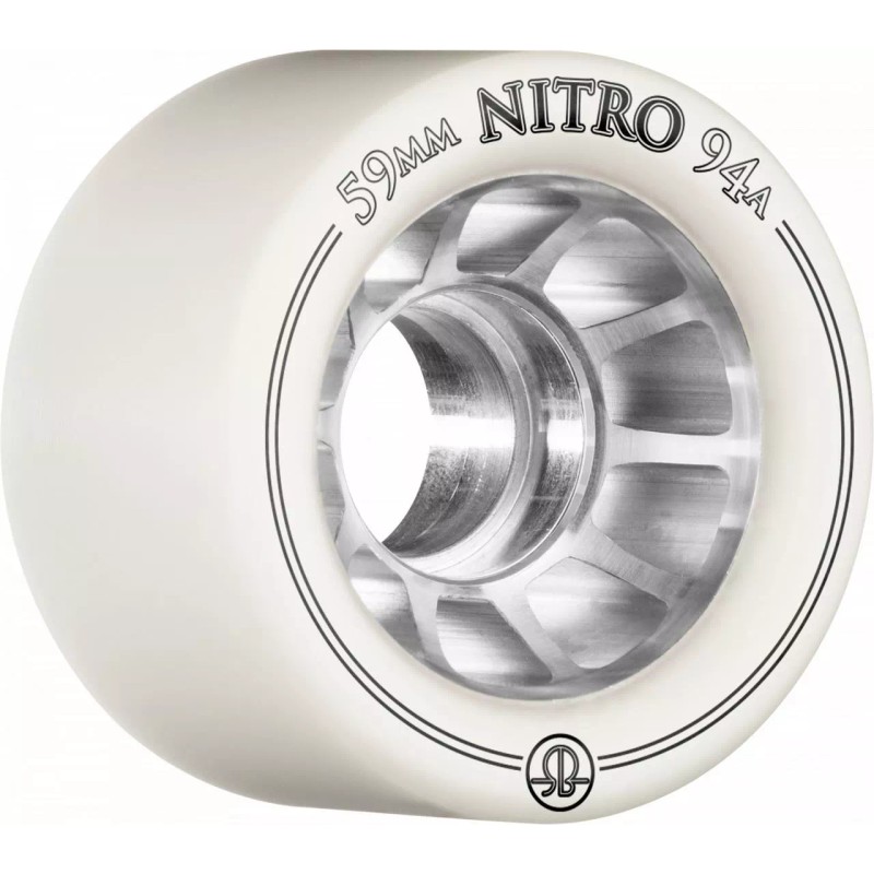 Rollerbones Nitro Wheel (59mm, 8pk) - 92A, Black