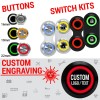 AutoLöc Power Accessories 16mm Billet 12V Momentary Push Button Switch