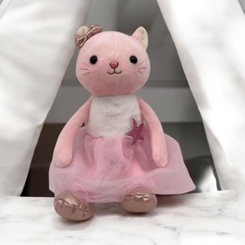 Lalaville Stuffed Doll Plush Toy Set – Set of 3 Soft Dolls in Pink Dresses – Adorable Pretend Play & Birthday Gift for Girls