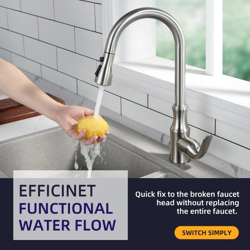 Angle Simple Kitchen Faucet Head Replacement, Sink Faucet Sprayer Attachment,...