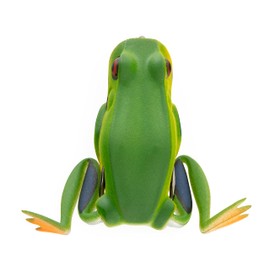 Lunkerhunt Frog Fishing Lure for Bass Fishing | Popping Frog 1/4 oz | Topwater Fishing Bait with Weedless Hooks, Hollow Body (Tree Frog)