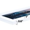 Frame Amo 4x11 White Modern Picture Frame, 1 inch Border,