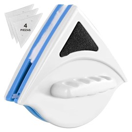 Limpiador Magnético de Ventanas – Limpiavidrios de Doble Cara para Baño, Ventanas y Automóvil, Herramienta Antideslizante con Imán Potente para Limpieza Profunda y Segura de Cristales | BEE VIBES
