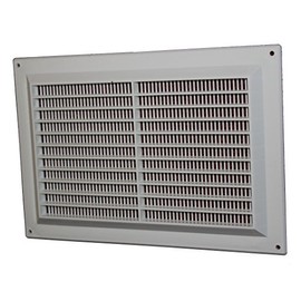 Air Ventilation Plastic Grill Cover 250mm x 170mm/White