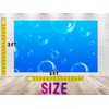 5x3 FT Effervescent Bubbles Backdrop - Vivid Blue Underwater Bubble