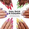 Ombre Gel Polish Palette,16Colors Pat Gel Paint Nail Art Kit