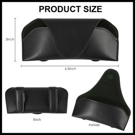 KEVANCHO Sunglass Holder for Car Visor, Car Sunglasses Holder Eyeglasses Holder for Visor Accessories (Black)