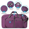Felipe Varela Duffle Bag with Shoes Compartment and Adjustable Strap,Foldable