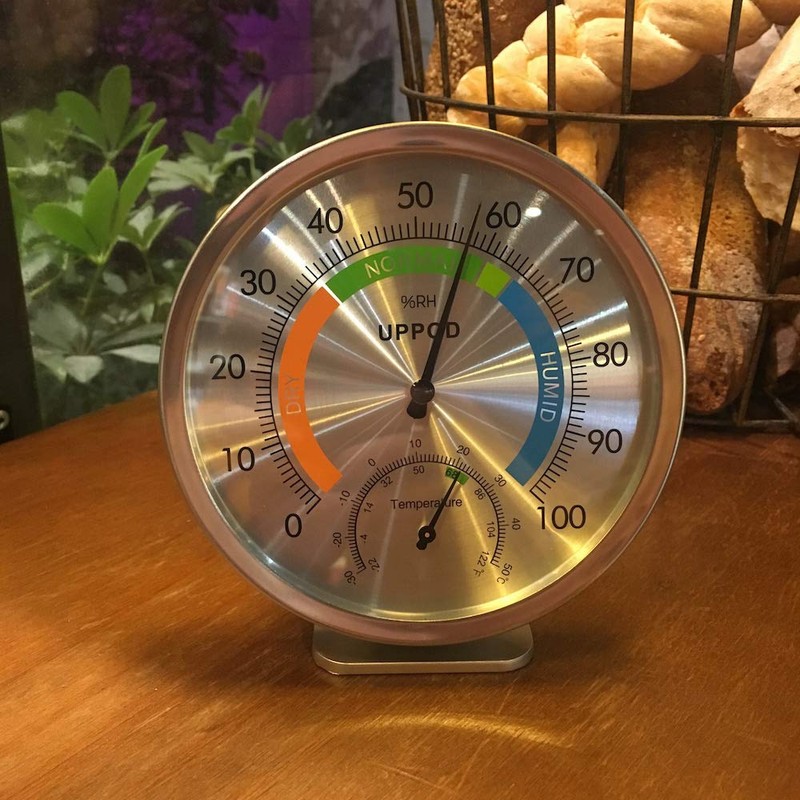 LittleGood 5" Indoor Outdoor Hygrometer/Thermometer, Humidity Gauge Indicator Temperature Humidity