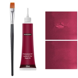 SEMINISMAR Leder Reparatur Set,Lederreparatur Creme,Lederbalsam,Leder-Restaurator,Leder-Farbbalsam,Lederkratzer Reparatur,Flüssigleder,Leder Reparatur Gel,für Autositze,Sofas,Weinrot