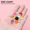 OELFFOW 100pcs Transparent Crystal Button for Children's Candy Sweater, Shirt,
