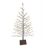 Holiday Bright Lights LED35STK96WW LED Flat Stick Snow Covered Tree,