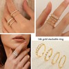 KAERUN Stackable Gold Rings for Women Non Tarnish 14K Gold