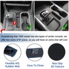 TOPINSTALL Blue 7PCS Console Liners Compatible with 2023-2026 Chevy Silverado/GMC