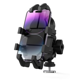 EDSRDPLT Kayak Phone Holder Mount with 8-Claw Anti-Slip Fixing, 360° Adjustable Kayak Phone Holder Compatible with 4.7-7 Inch Phones Kayak Rail Accessories