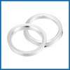A ABSOPRO 4pcs OD 66.6mm to ID 54.1mm Aluminum Alloy