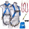 Palmer Safety Full Body Construction Harness with 5 Point Adjustment,...