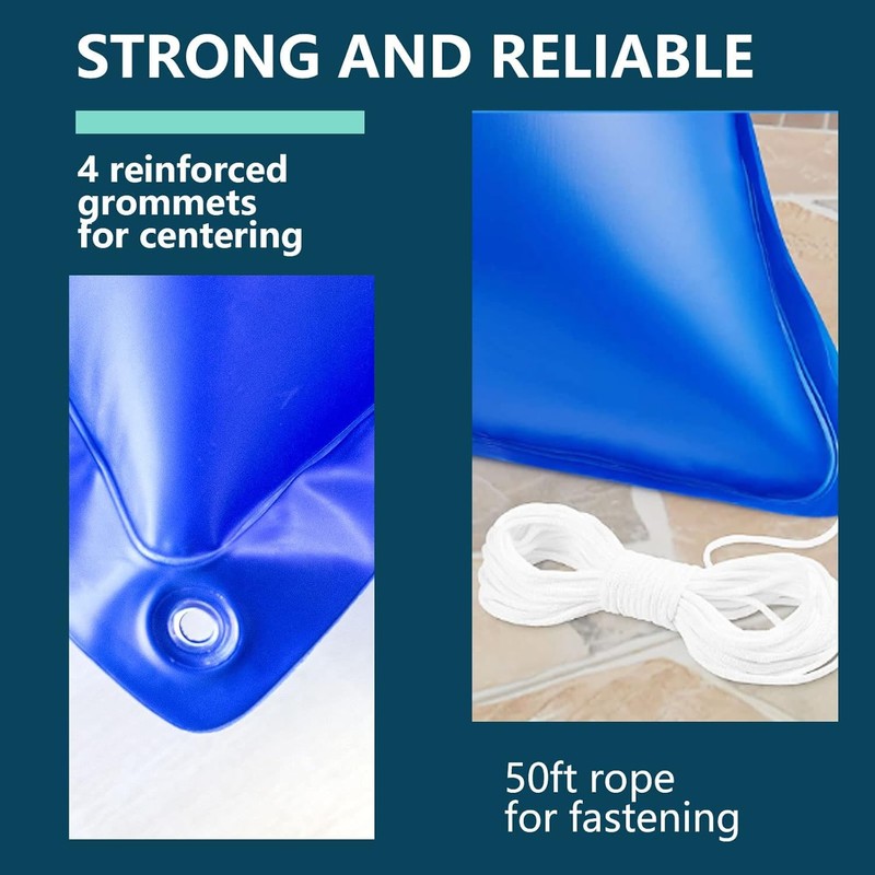 4'x4' Pool Pillows for Above Ground Pools, Winterizing Ice Equalizer