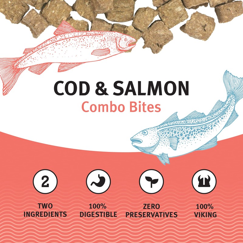 Icelandic+ Plus Cod & Salmon Combo Bites Dog Treat 3.0-oz