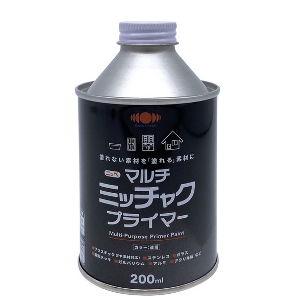 Nippe 4976124402029 Paint Primer Anti-Peel Adhesion Strengthening Trien-Free, Eco-Friendly Product, Multi Mitchak Primer, 7.8 fl oz (200 ml), Made in Japan