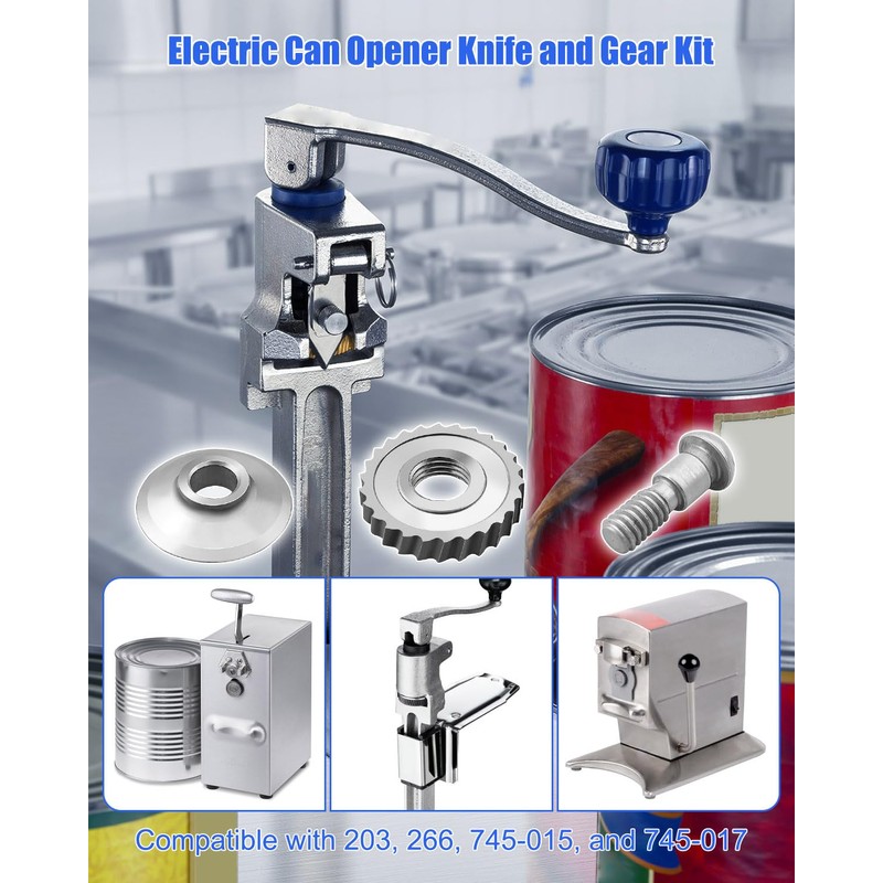 Knife Gear Kits Compatible with Edlund 203 266 Electric Can