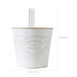 IWOWHERO Hanging Flower Pot Vintage Iron Wall Planter for Decorative Use for Succulents and Flowers Choice for Home