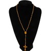 White Plastic Rosary Beads Luminous Necklace Catholicism Prayer Religious Jewelry,