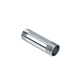 BE-TOOL 304 Stainless Steel Silver Nipple Pipe Fitting, Thread Pipe Fitting for Air pipes, Fuel Pipes, Water Pipes(DN15 1/2" 100mm/4in)