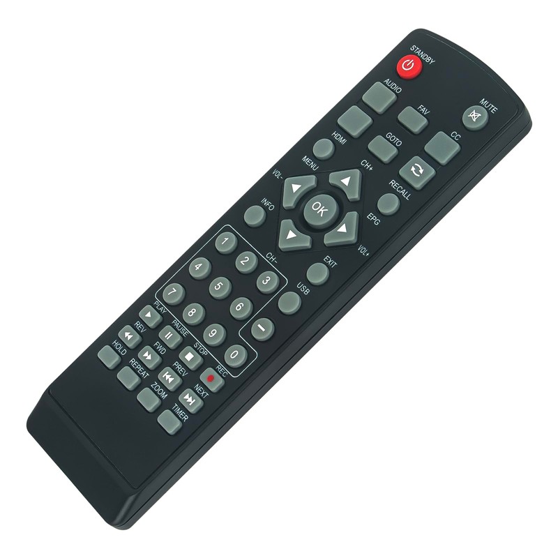 AT103B Replacemrnt Remote Control Fit for Ematic AT103B Digital TV