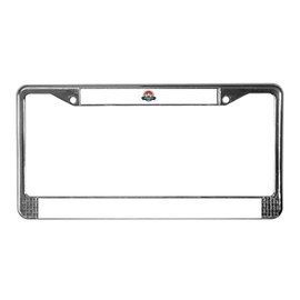 CafePress Gunstock Mountain Resort Gilford New Hampshire Chrome License Plate Frame, License Tag Holder