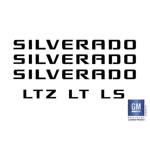 EmblemsPlus 2007-2018 Chevy Silverado 1500 Emblem Overlay Decal Letters NOT