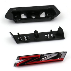 (Set of 3) 2Pc 2019-2021 Z71 Emblem 84632695 Fender Badge Nameplate Plus 1Pc 2019-2021 Grille Z71 Emblem Front Bowtie Badge 84384428 Replacement for Silverado 1500 HD 2500 HD (Chrome Red)