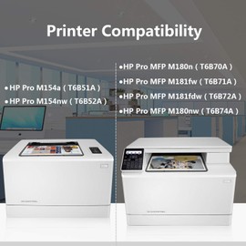 1 Pack 204A | CF510A Toner Cartridge Replacement for HP Color Laserjet Pro M154a, M154nw, MFP M180n, MFP M181fw, MFP M181fdw, MFP M180nw Printer,Sold by TopInk