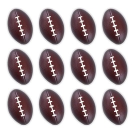 Super Z Outlet Mini Foam Sports Balls for Kids Adults Mini Baseball Football Basketball Soccer Stress Bulk Toy Game Party Decoration Relaxable (Football) - Pack of 12