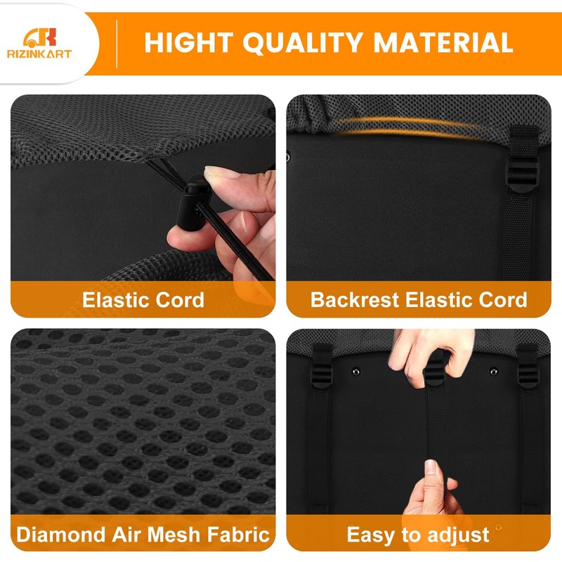 RIZINKART Universal Golf Cart Rear Seat Covers Fit for Club