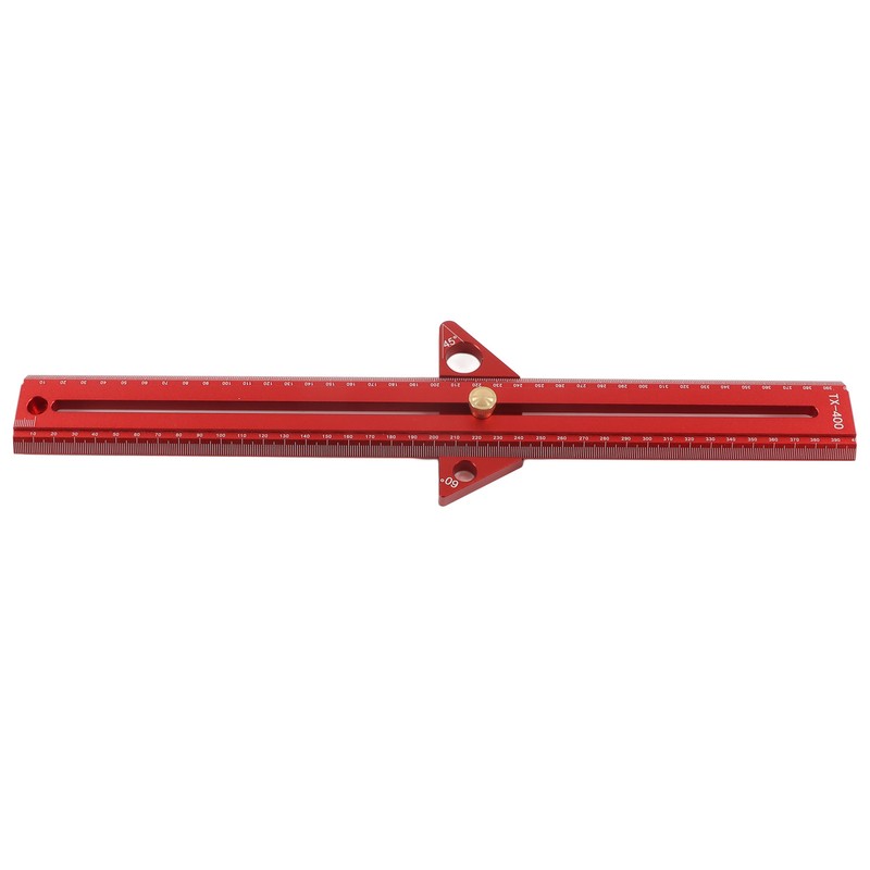Woodworking T Track Ruler Multifunctional Aluminum Alloy Portable Wood Measuring