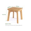 PELYN Wooden Step Stool for Kids & Adults – Small